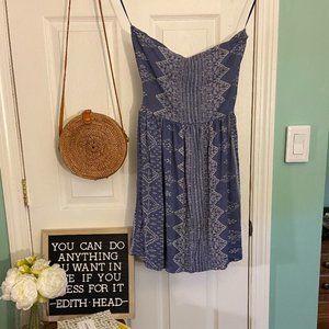 bow back cotton dress
